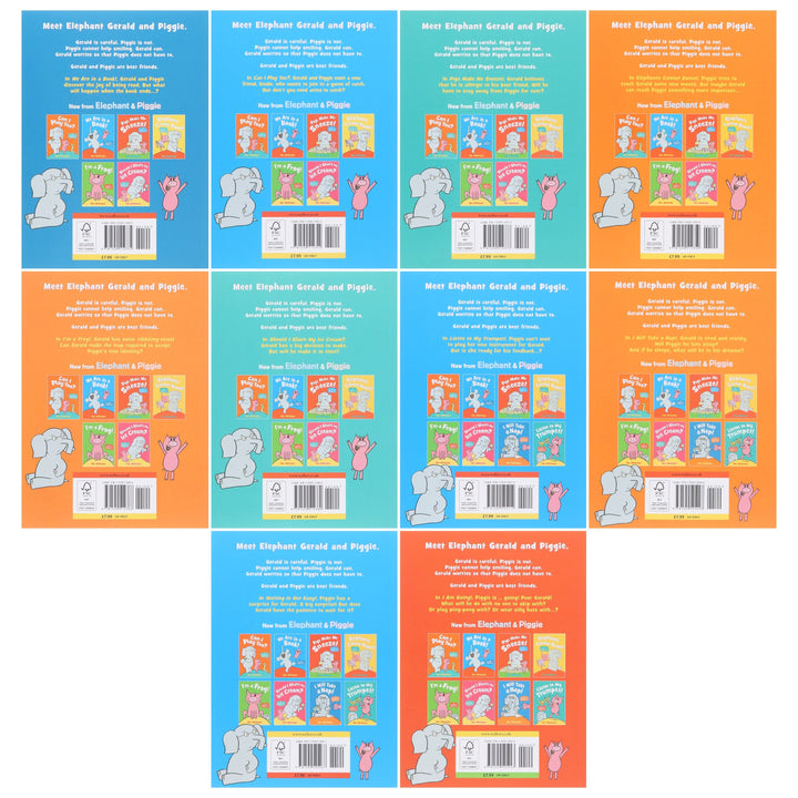 Elephant & Piggie, Best Friends For Ever! Series by Mo Willems: 10 Picture Books Collection Box Set - Ages 4-8 - Paperback