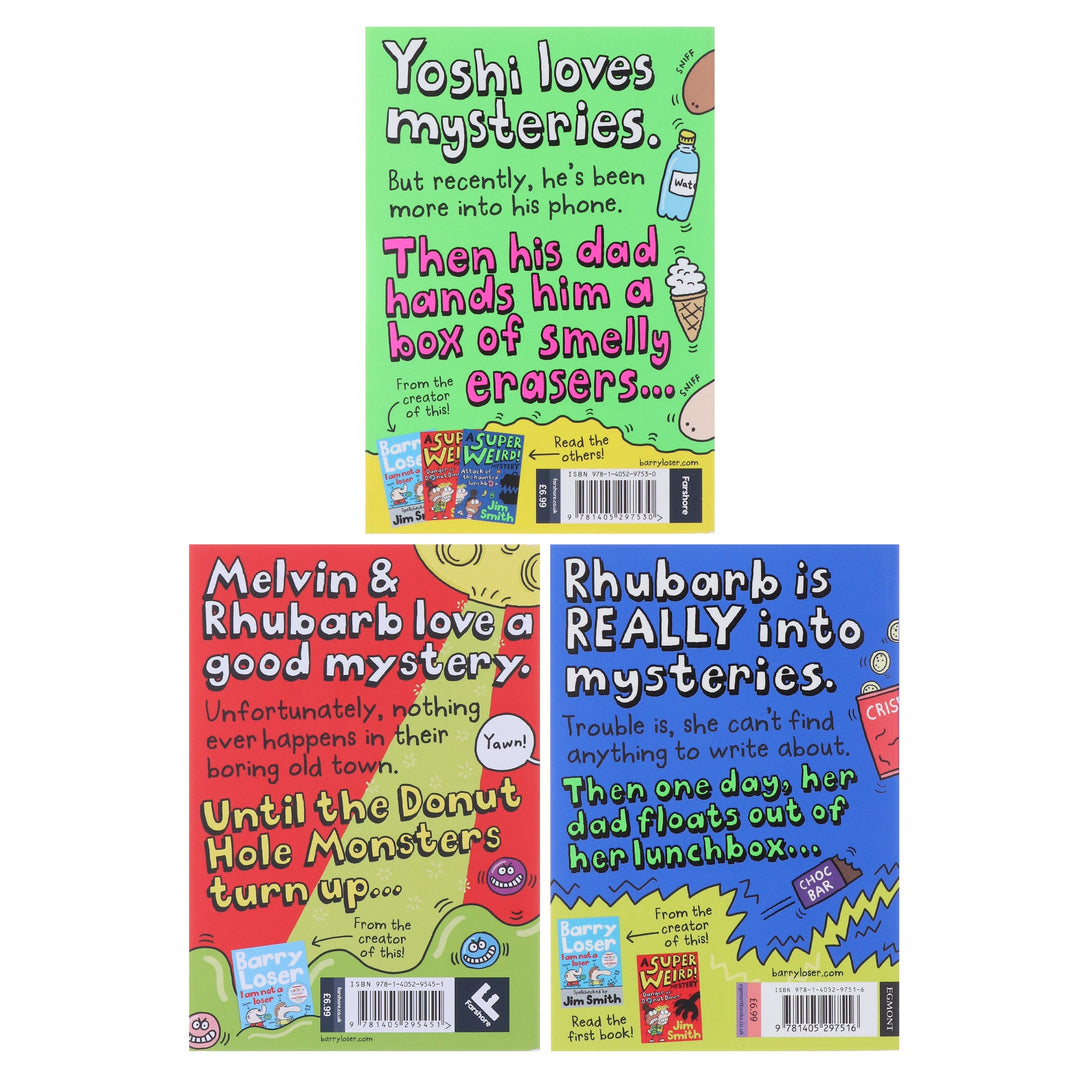 A Super Weird! Mystery Series by Jim Smith 3 Books Collection Set - Ages 7-11 - Paperback