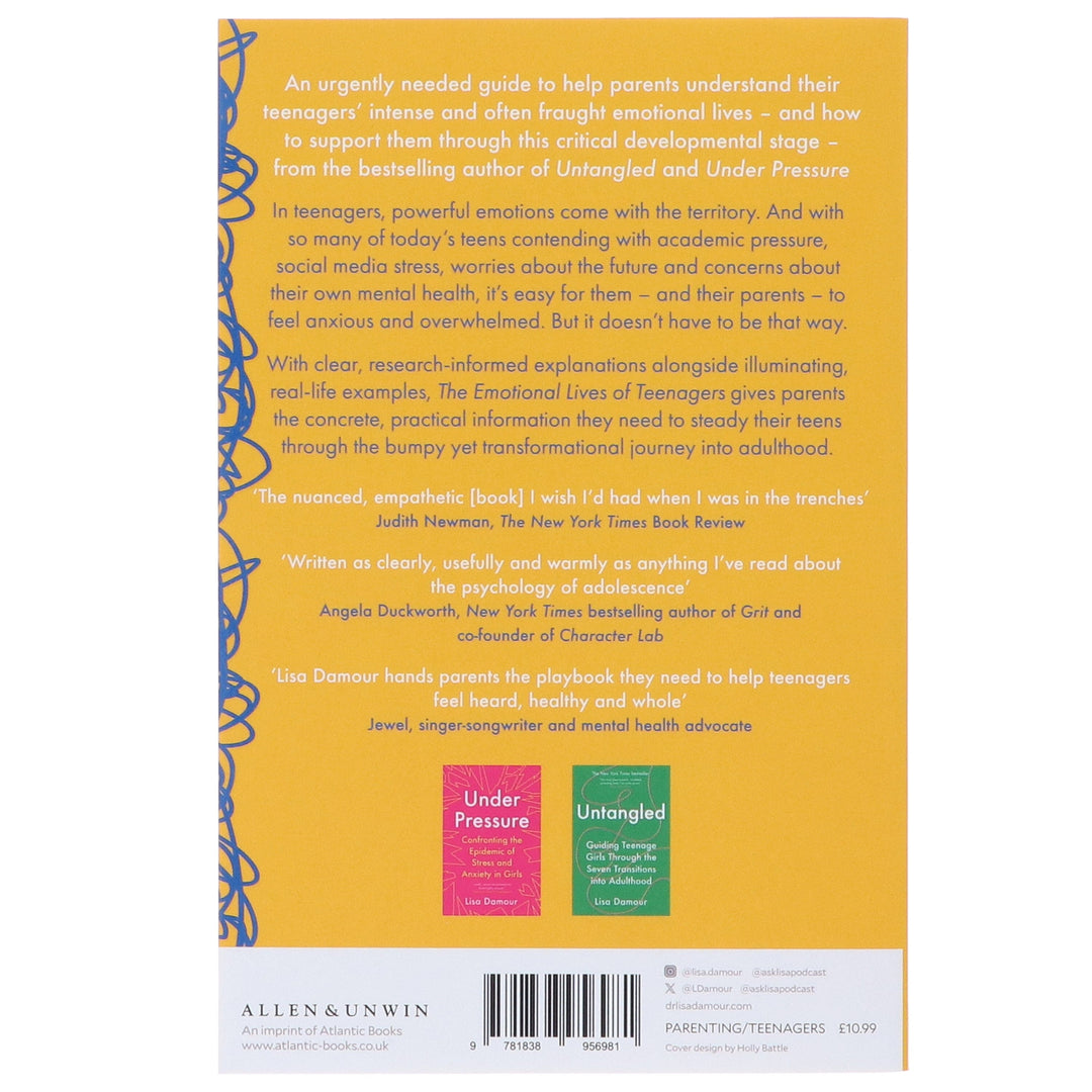 The Emotional Lives of Teenagers by Lisa Damour - Ages 14+ - Paperback
