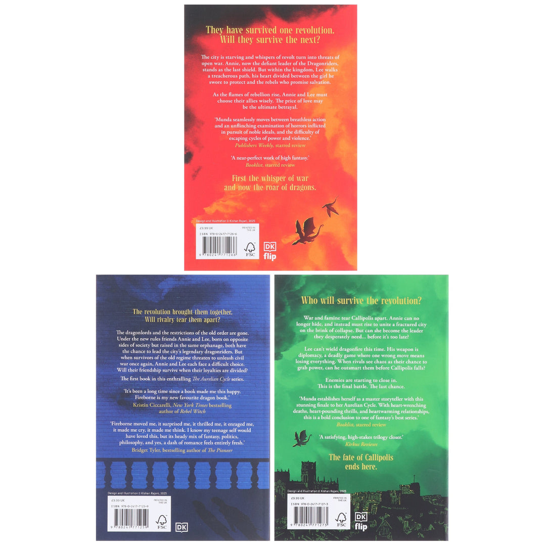 The Aurelian Cycle Trilogy by Rosaria Munda: 3 Books Collection Set - Ages 14+ - Paperback