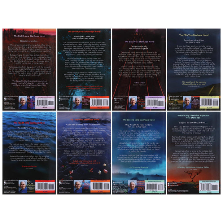 Vera Stanhope by Ann Cleeves 8 Books Collection Set - Fiction - Paperback