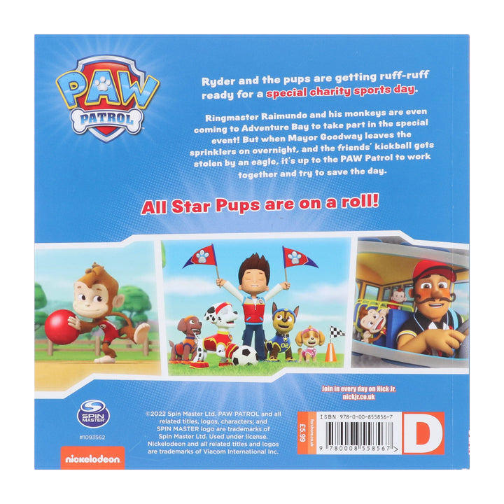 PUPS SAVE THE GAMES! - Paw Patrol Picture Story Book - Ages 3-5 - Paperback