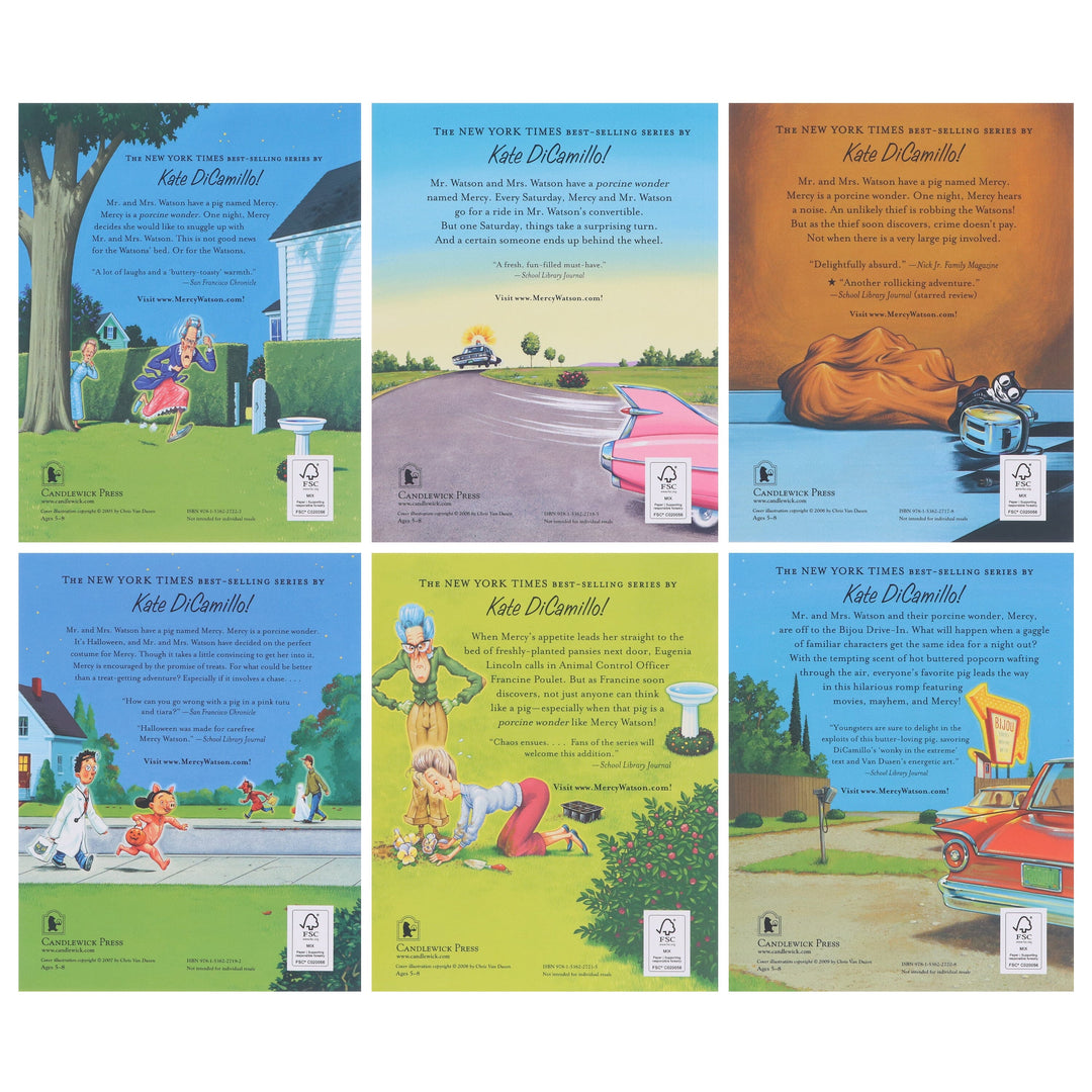 Mercy Watson Series By Kate DiCamillo 6 Books Collection Set - Ages 5+ - Paperback 5-7 Walker Books Ltd