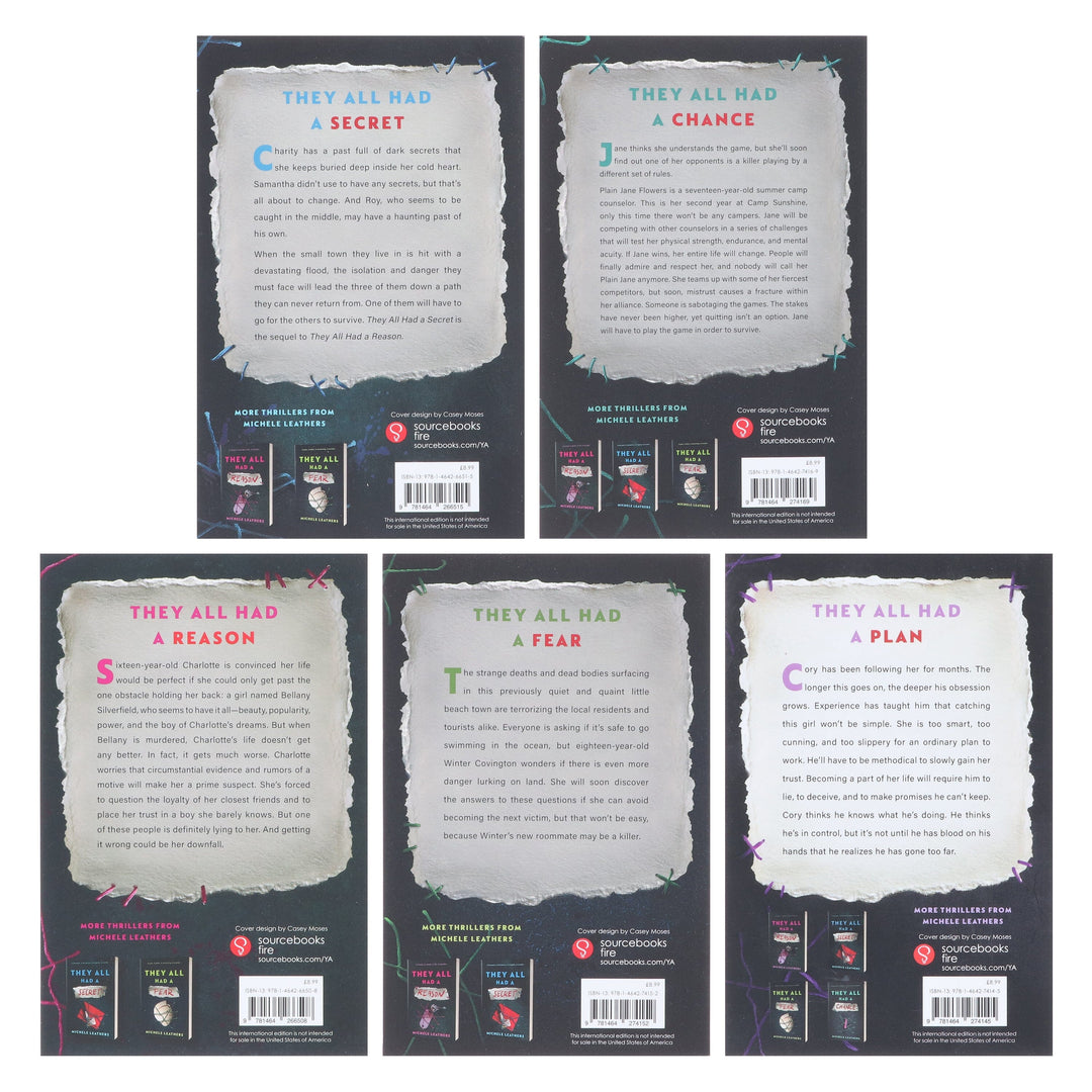 They All Had a Reason Series by Michele Leathers 5 Books Collection Set - Ages 13+ - Paperback