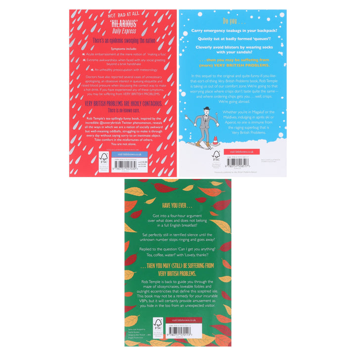Very British Problems by Rob Temple 3 Books Collection Set - Fiction - Paperback