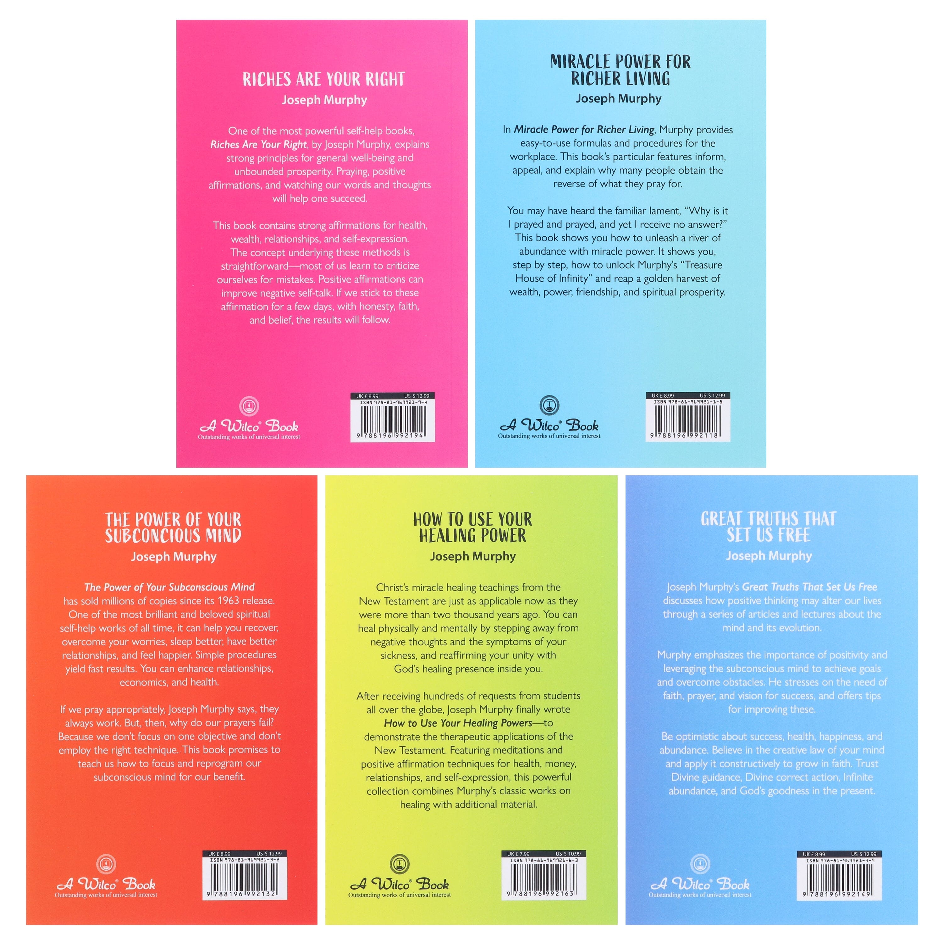Joseph Murphy Series 5 Books Collection Box Set - Fiction
