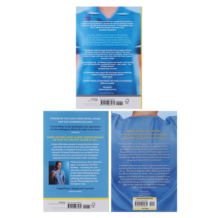 The Language of Kindness, The Courage to Care & A Nurse's Story by Christie Watson, Sarah Johnson & Louise Curtis 3 Books Collection Set - Non Fiction - Paperback