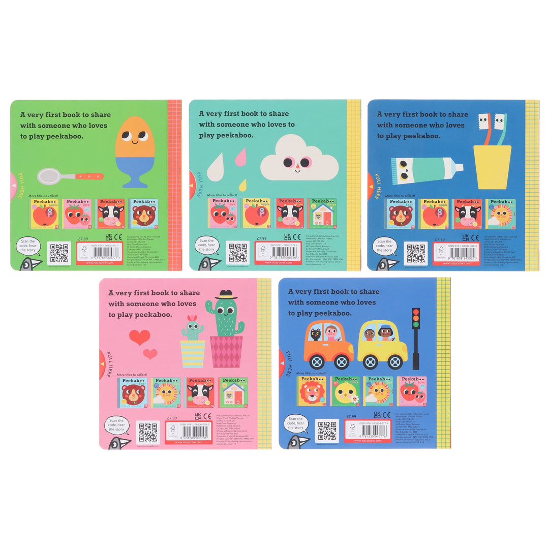 Peekaboo: House, Sun, Moon, Love & Car by Camilla Reid Illustrated 5 Books Collection Set - Ages 0-5 - Board Book