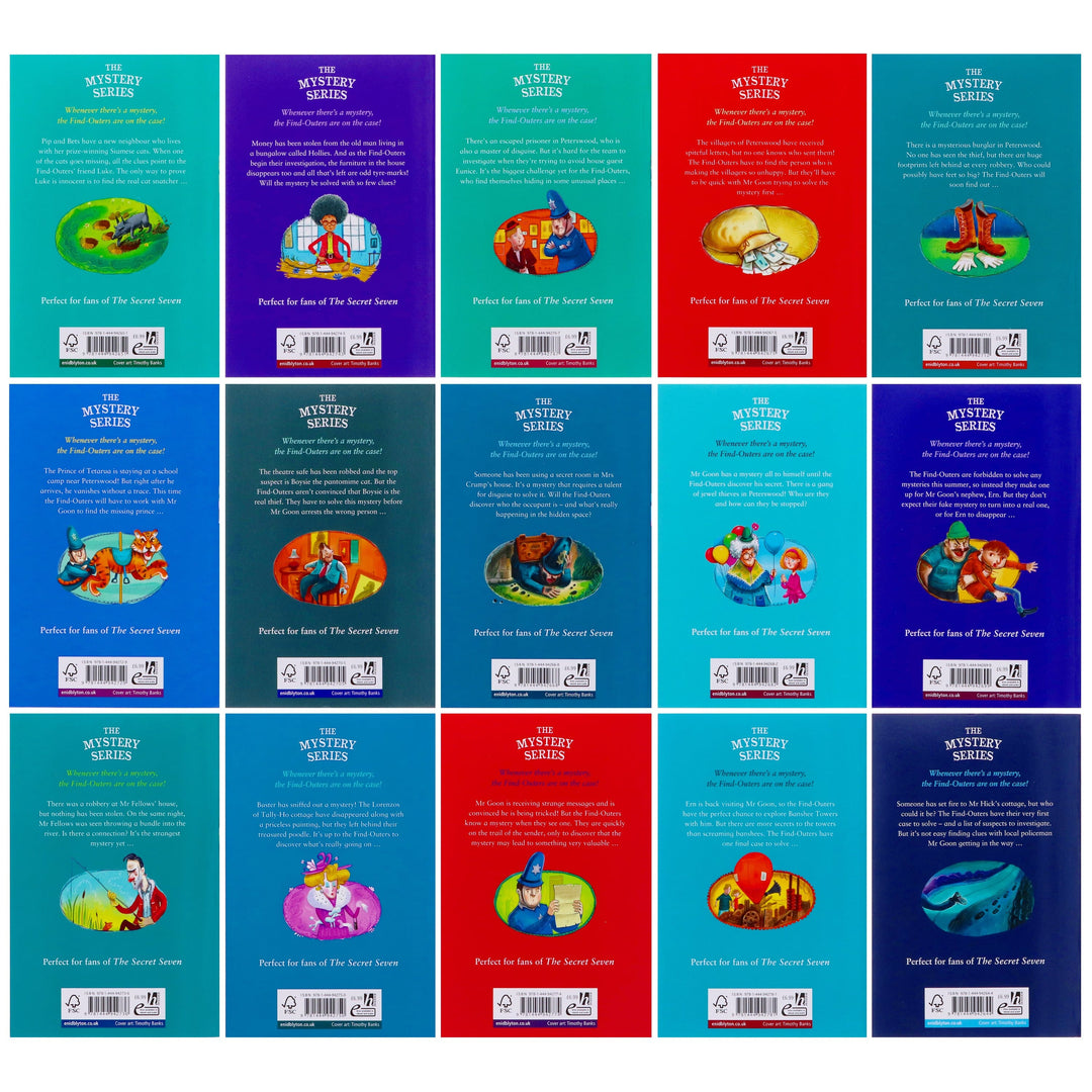 The Mystery Series Find-Outers Complete 15 Books Collection Box Set by Enid Blyton – Ages 9-14 – Paperback
