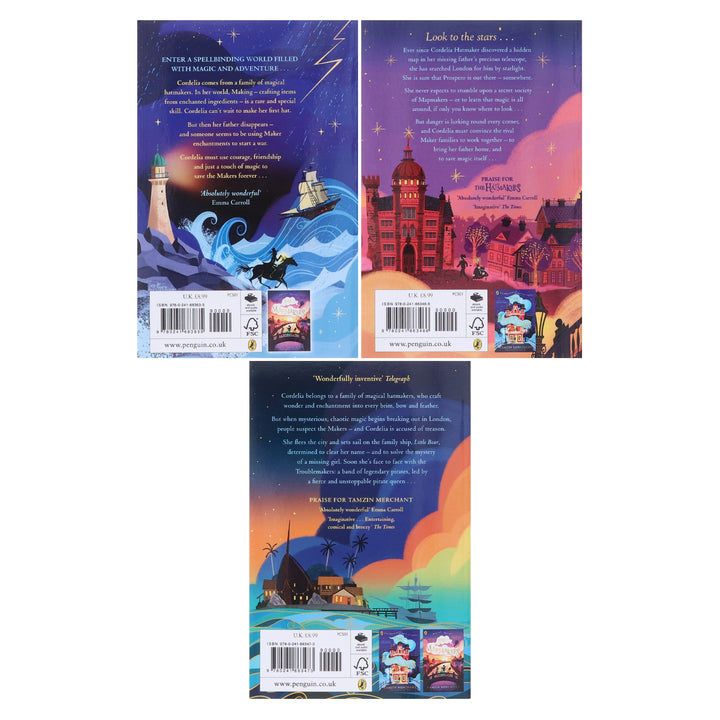 The Hatmakers Series By Tamzin Merchant 3 Books Collection Set - Ages 8-13 - Paperback