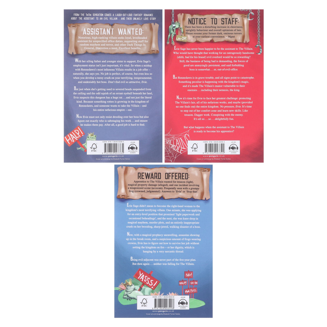 Assistant to the Villain Series By Hannah Nicole Maehrer 3 Books Collection Set - Fiction - Paperback