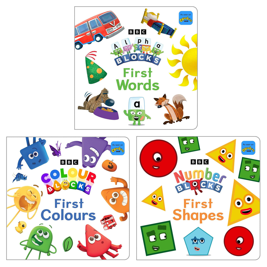Numberblocks, Alphablocks and Colourblocks First Collection 3 Books Set - Ages 2-5 - Board Book