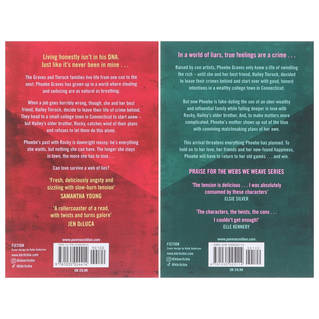 Webs We Weave Series by Krista & Becca Ritchie 2 Books Collection Set - Fiction - Paperback