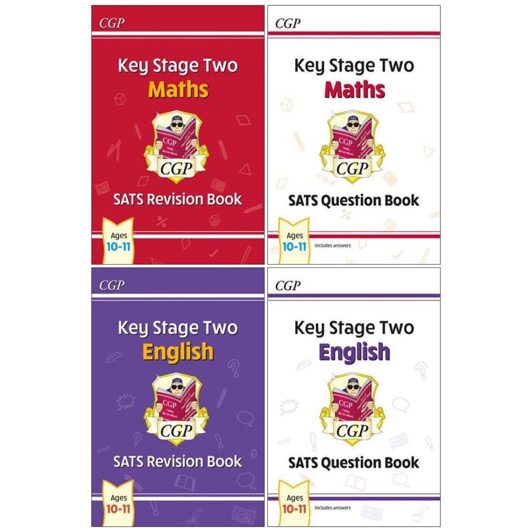 CGP KS2 (Year 6) SATS Revision and Question Books (for the 2027 tests) 4 Books Collection Set - Ages 10-11 - Paperback