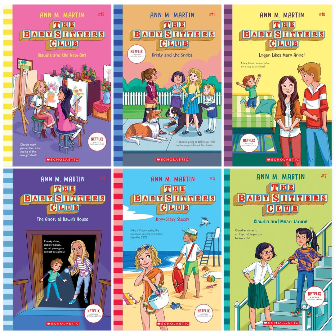 The Babysitters Club Series (Vol 7-12) by Ann M. Martin 6 Books Collection Set - Ages 5+ - Paperback