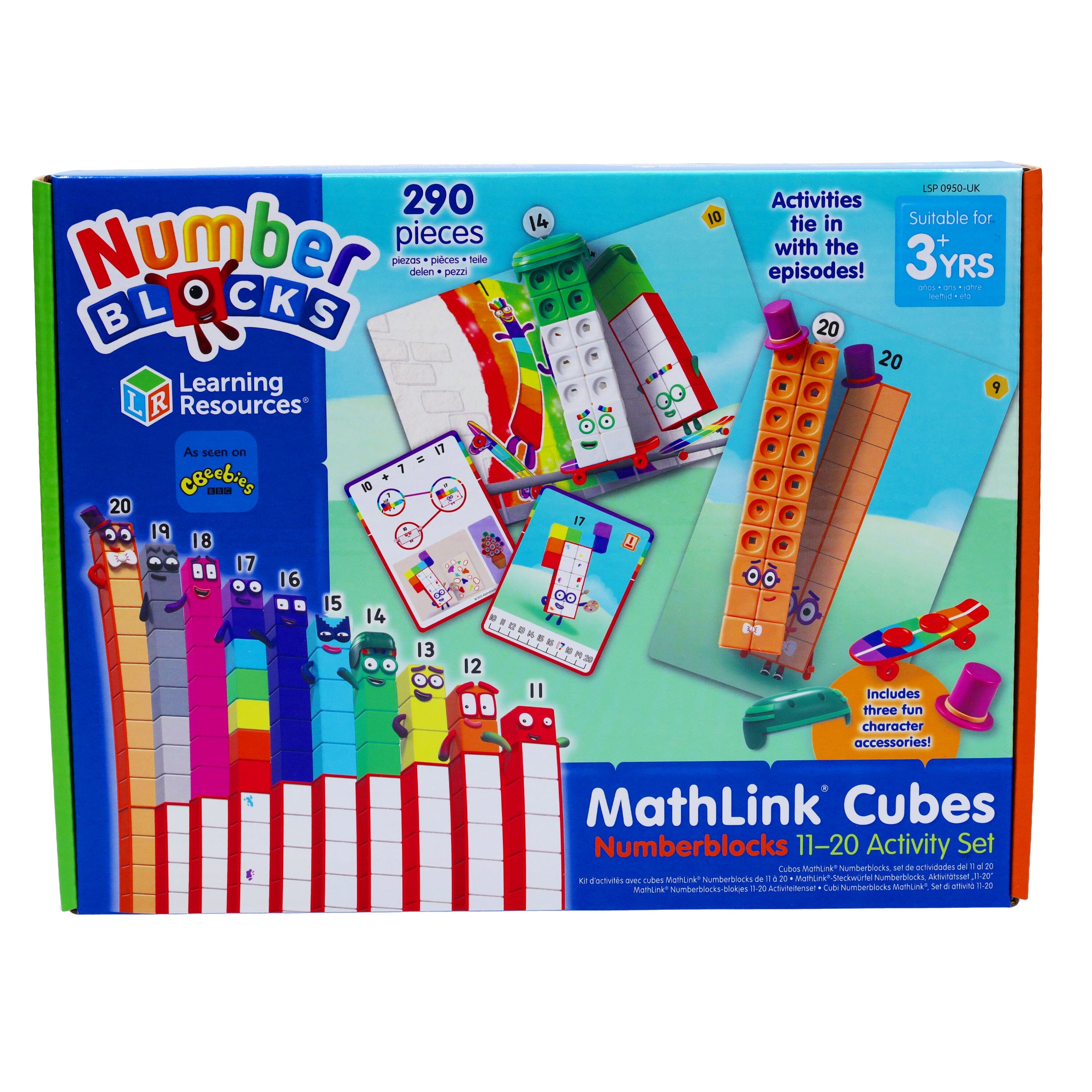 MathLink Cubes Numberblocks 11-20 Activity Set by Learning