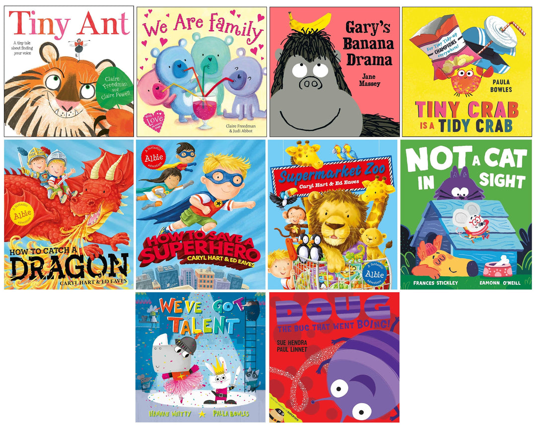 Children’s Picture Books Collection: Heartwarming, Funny & Empowering Animal Stories 10 Books Set - Ages 3+ - Paperback