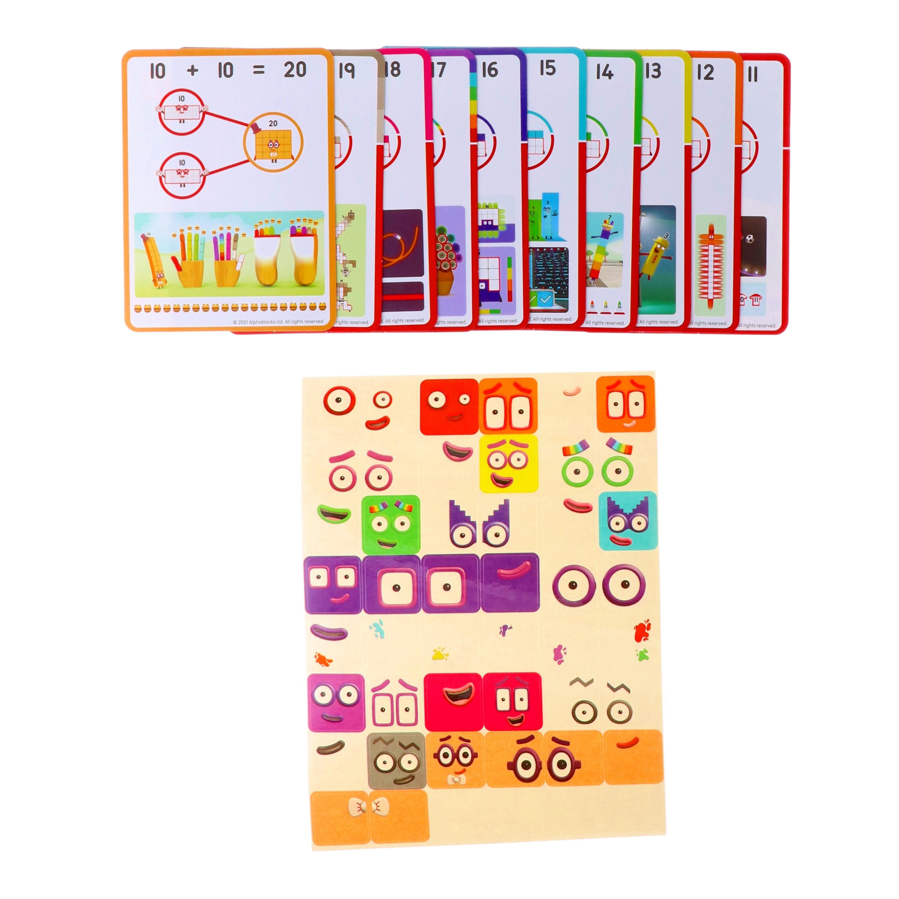 ナンバーブロックス 1〜10／11〜20 MathLink Cubes Numberblocks MathLink Cubes (1-10 + 11-20) Activity Set 数値