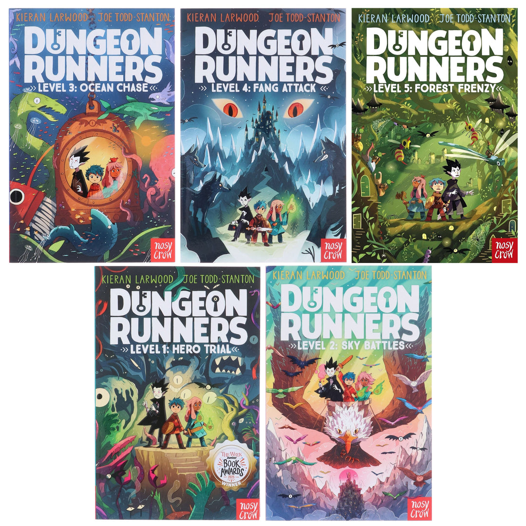 Dungeon Runners Series By Kieran Larwood: Illustrated 5 Books Collection Set - Ages 7-9 - Paperback