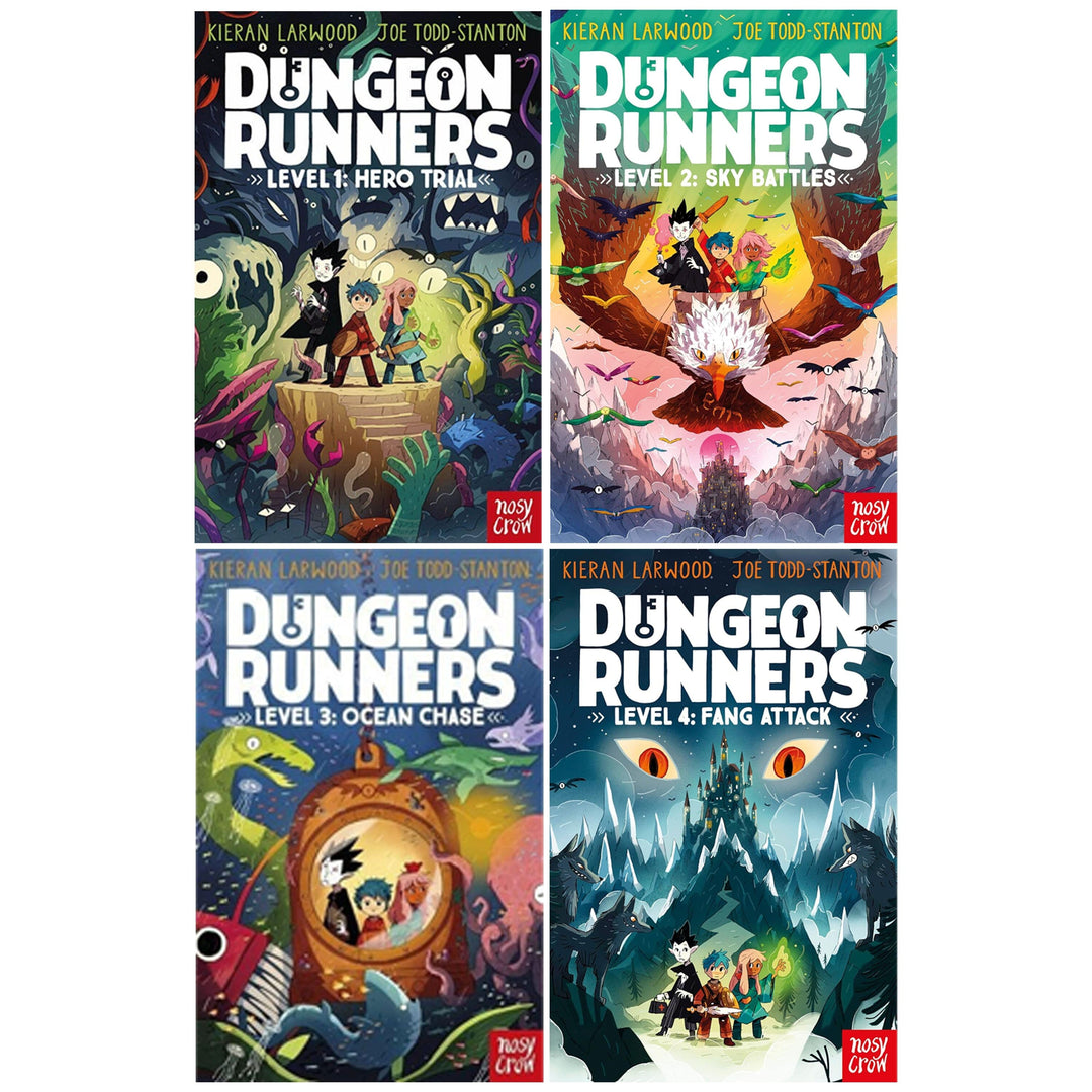 Dungeon Runners Series By Kieran Larwood: Illustrated 4 Books Collection Set - Ages 7-9 - Paperback