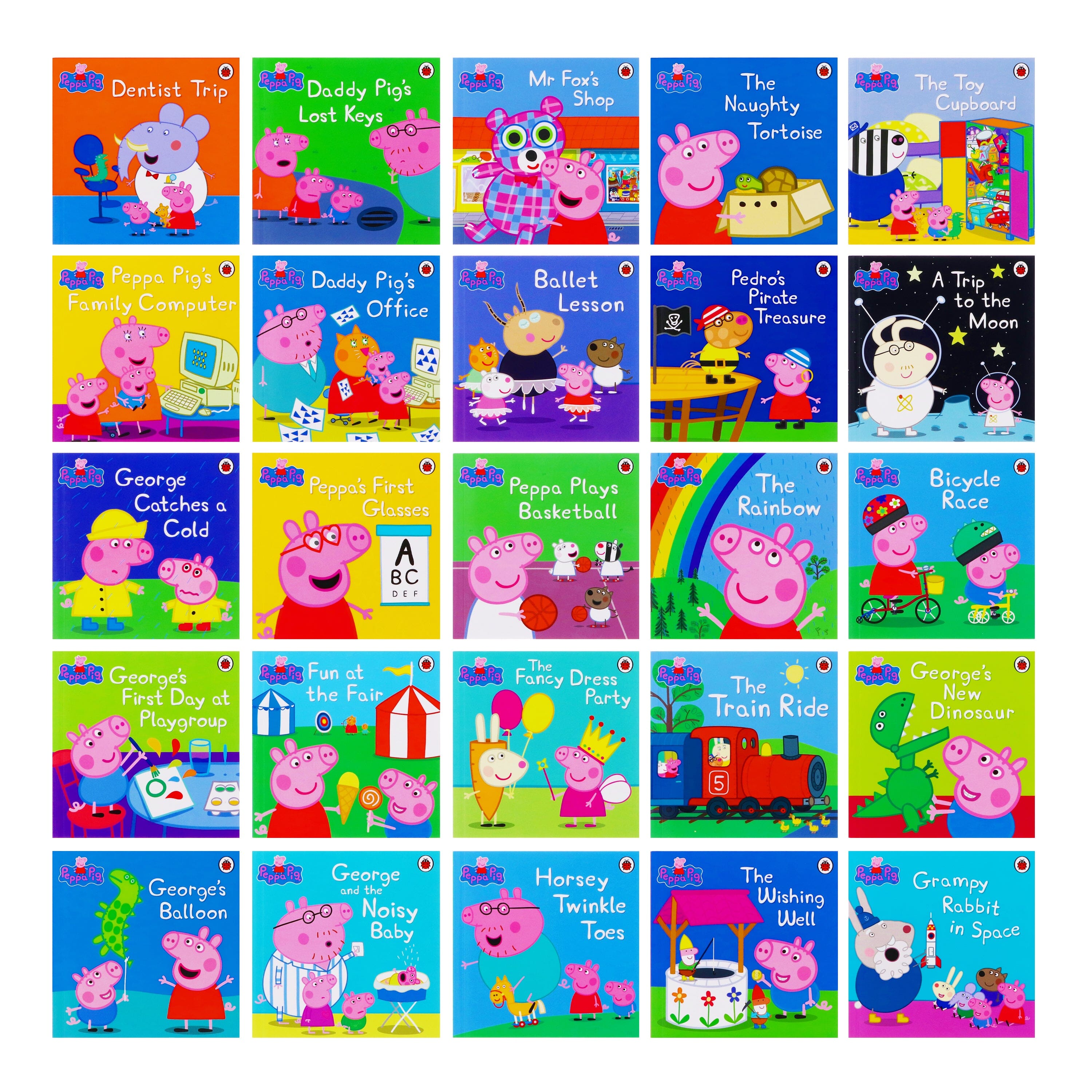 Peppa Pig 100冊まとめ　ミニ絵本50冊コンプリートセット The Ultimate Peppa Pig Collection 50 Books Set: Ladybird