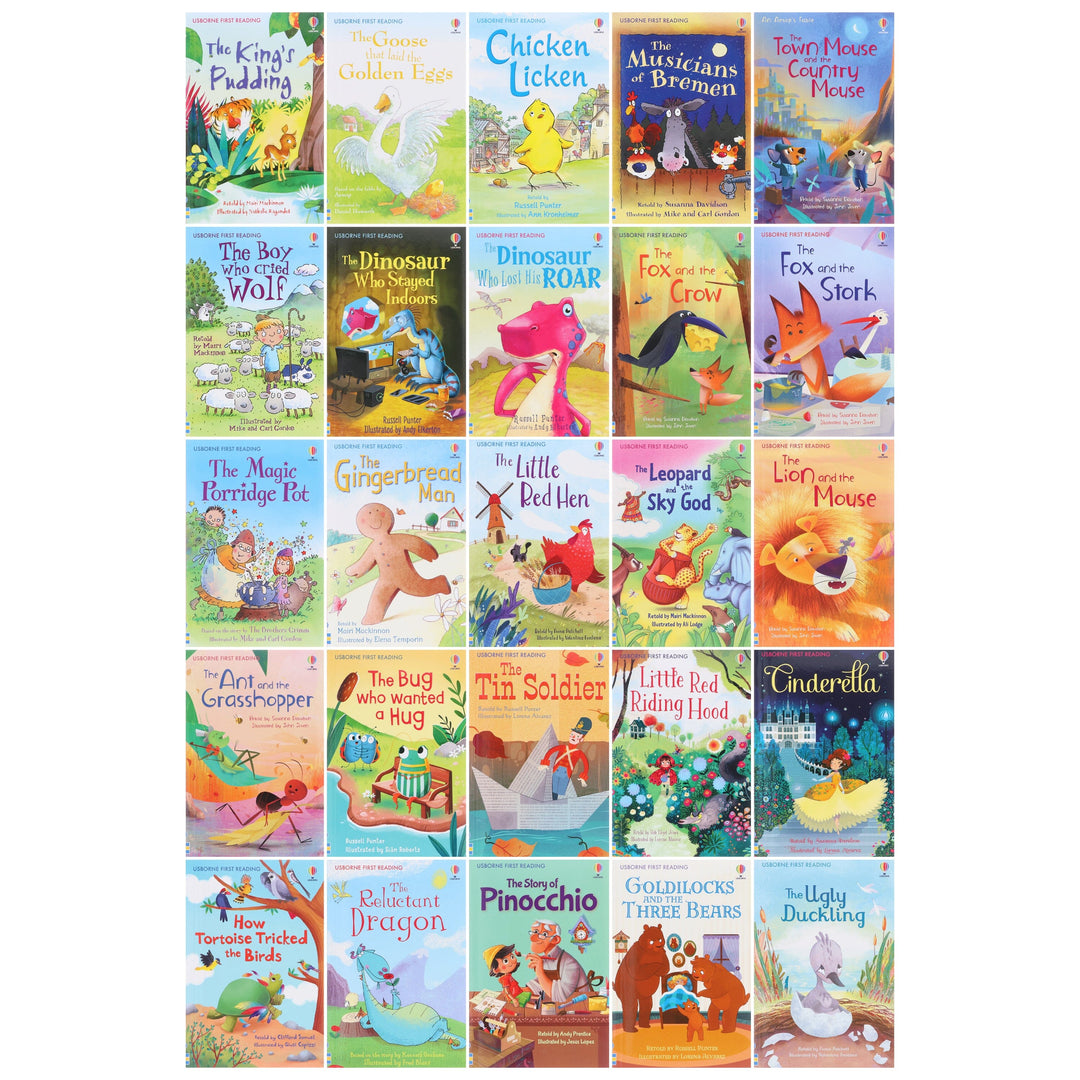 The Usborne Reading Collection 50 Books Box Set (with Free Audio Online) - Ages 5+ - Paperback