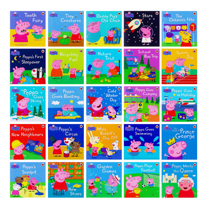 The Ultimate Peppa Pig Collection 50 Books Box Set By Ladybird - Ages 5+ - Hardback