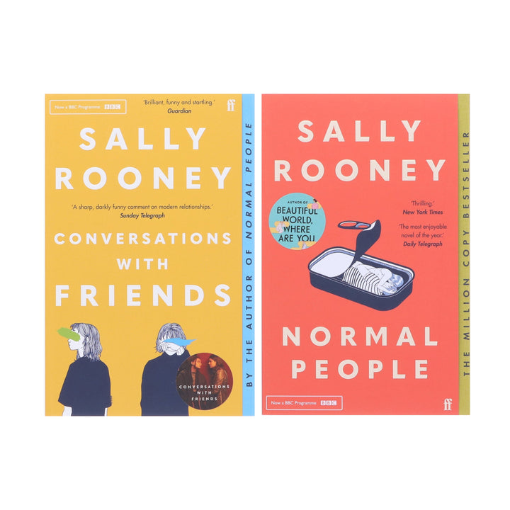 Normal People and Conversations with Friends 2 Books Set By Sally Rooney - Adult - Paperback Fiction Faber & Faber