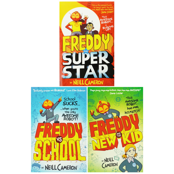 The Awesome Robot Chronicles Series by Neill Cameron: 3 Books Collection Set - Ages 7-9 - Paperback