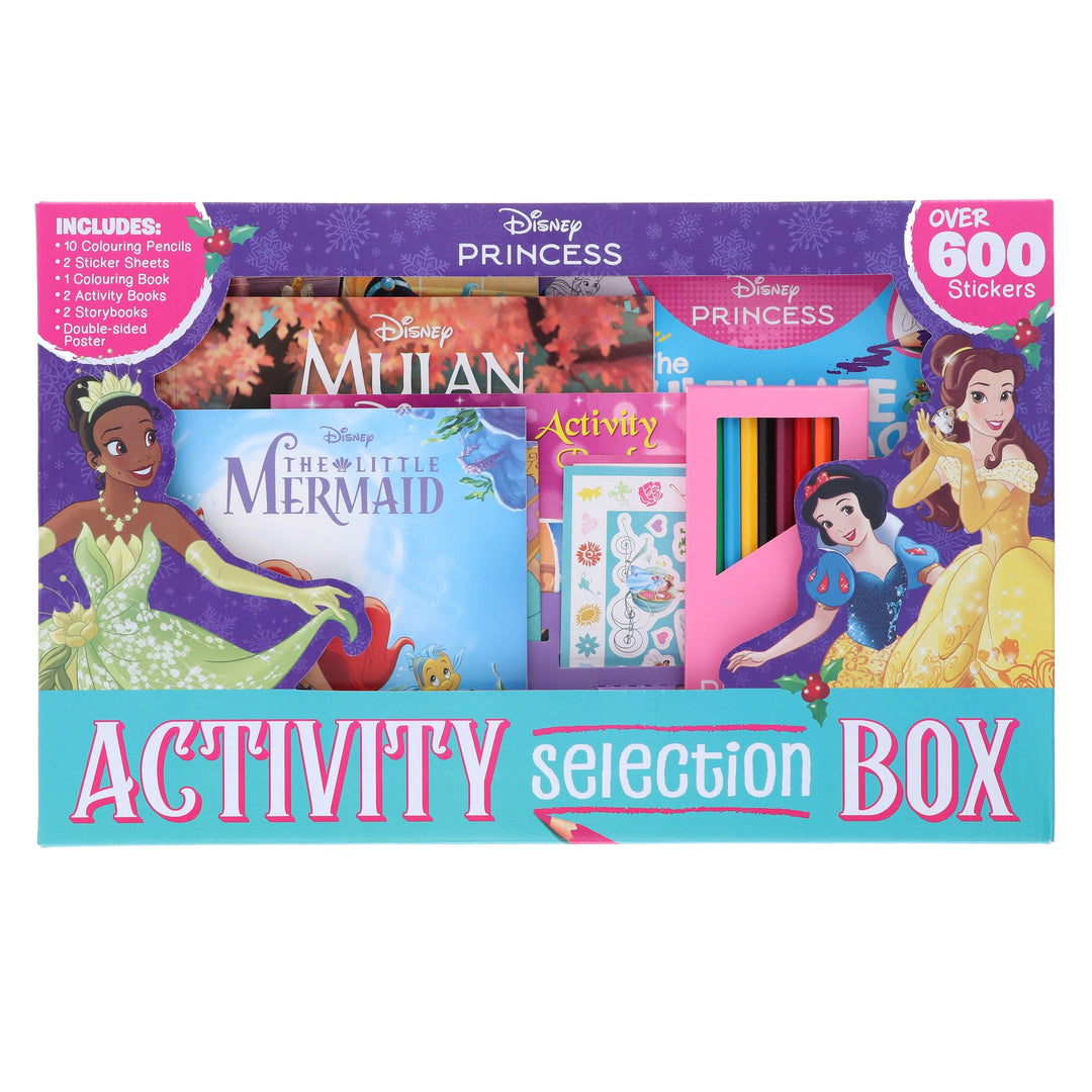 Disney Princess Activity Selection Box with over 600 Stickers - Ages 3+ - Paperback