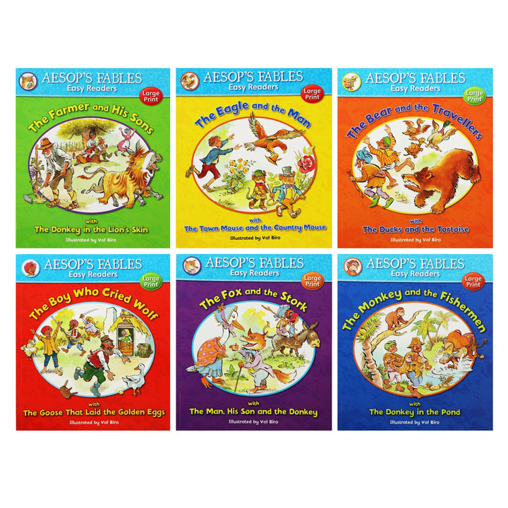 Aesop's Fables Easy Readers By Val Biro 6 Books Collection Set - Ages 4+ - Paperback