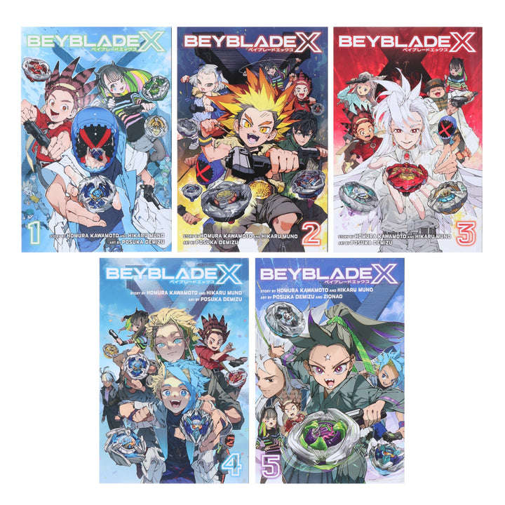 Beyblade X Series (Vol:1-5) by Homura Kawamoto & Hikaru Muno 5 Books Collection Set - Manga - Paperback