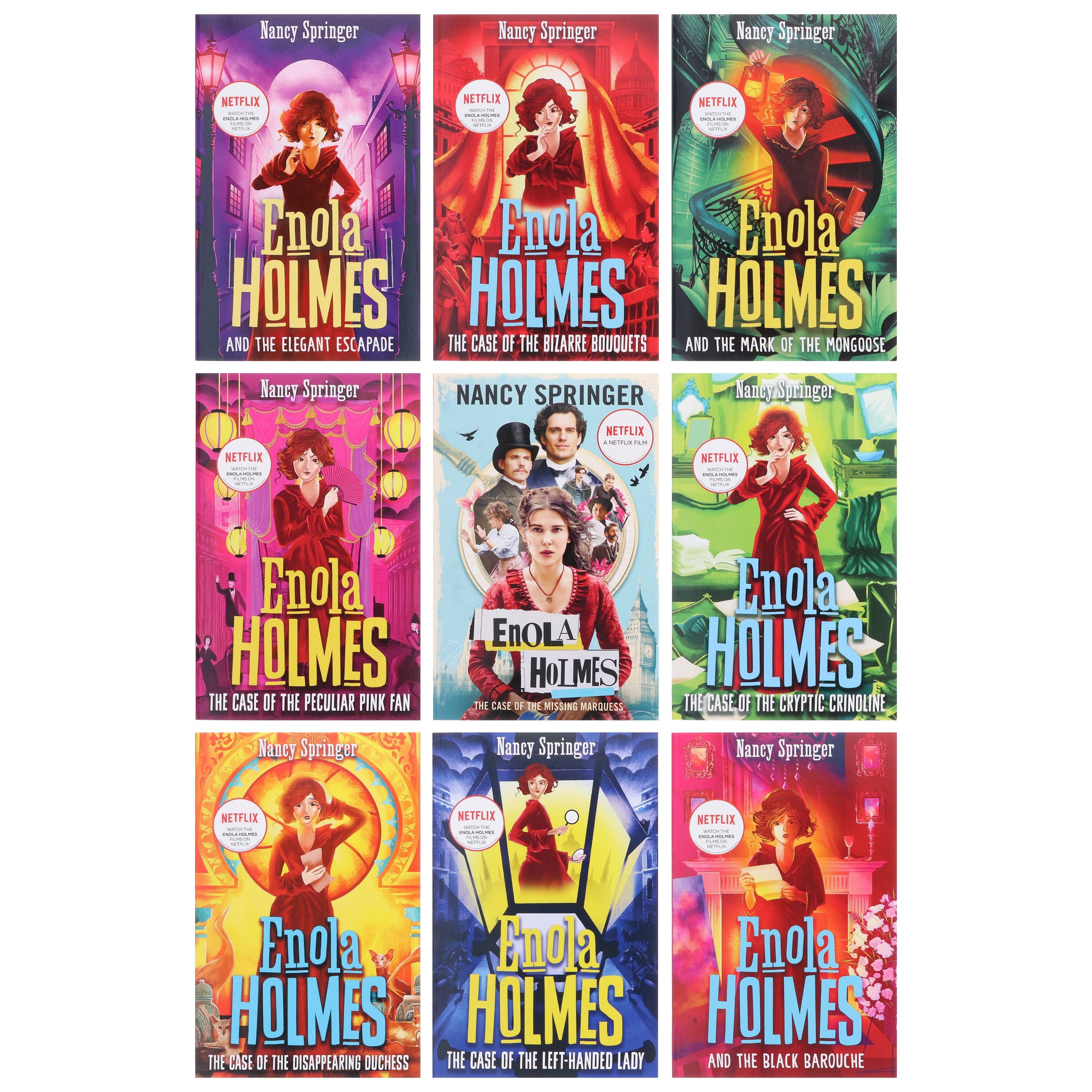 Enola Holmes エノーラ·ホームズ　青少年 英語小説　洋書　6冊 An Enola Holmes Mystery Series 6 Books Set By Nancy Springer