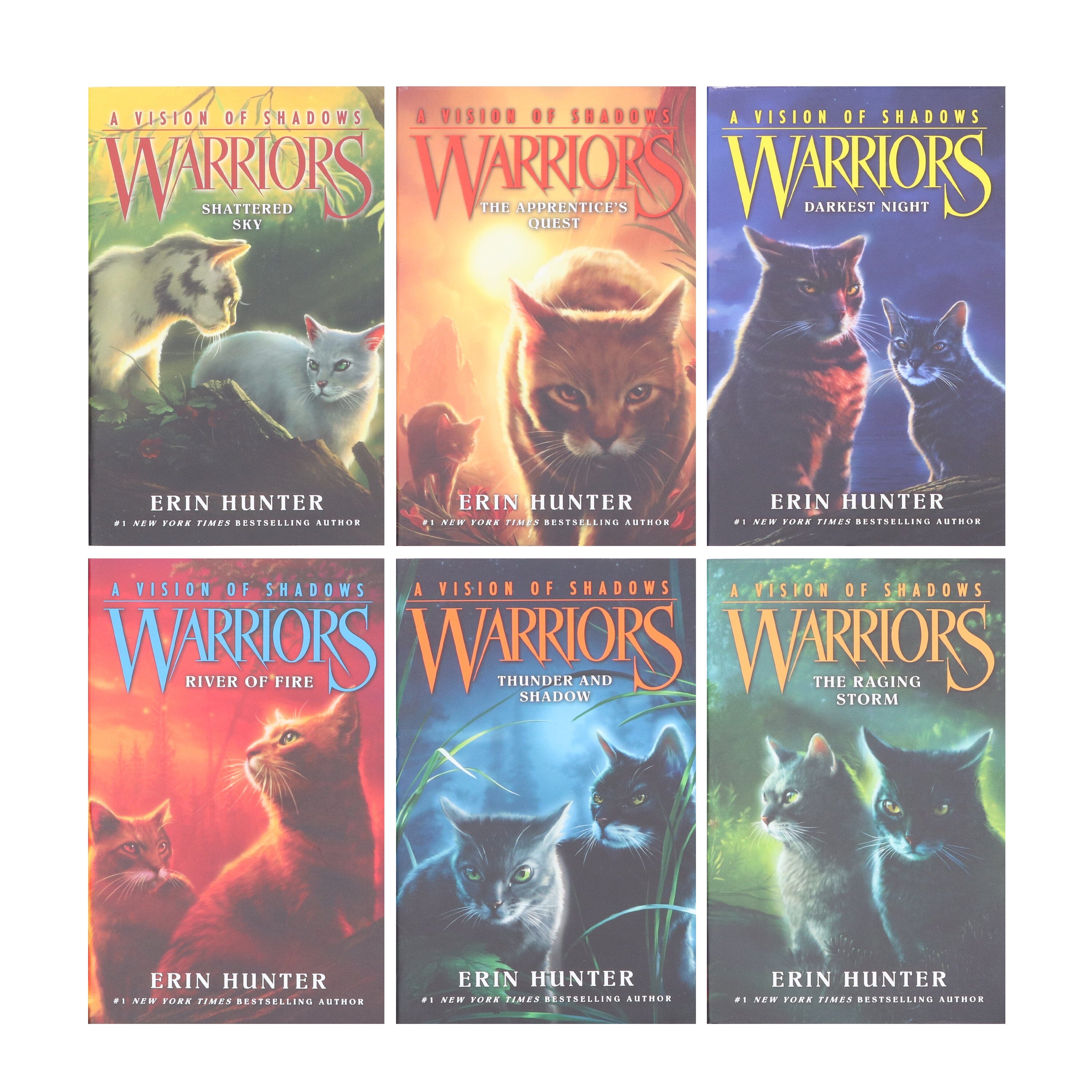 Warriors: A Vision of Shadows 6 6冊セット Warrior Cats by Erin Hunter: Series 6 A Vision of Shadows 6