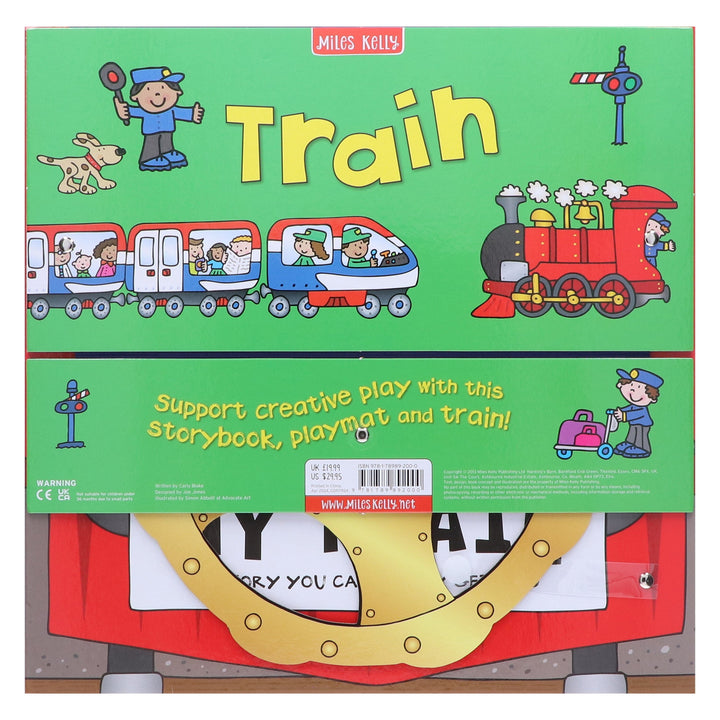 Convertible Train – Great Value Sit In Train, Interactive Playmat & Fun Storybook By Amy Johnson - Ages 2+ - Board Book