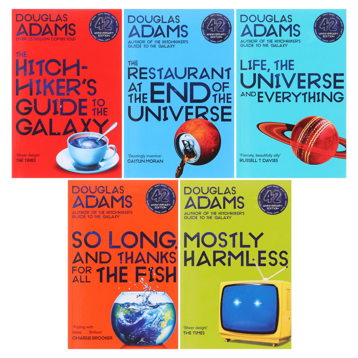 The Hitchhiker's Guide to the Galaxy by Douglas Adams: Complete Books 1-5 Box Set - Fiction - Paperback