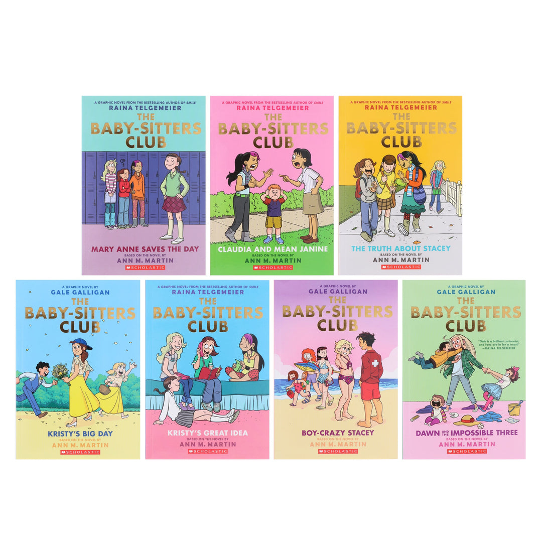 The Baby-Sitters Club by Ann M. Martin: Graphic Novels 1-7 Box Set - Ages 9+ - Paperback