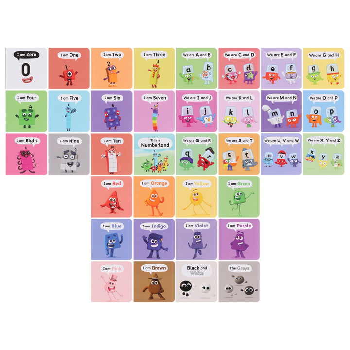 A Case of Numberblocks, Alphablocks & Colourblocks 36 Mini Books Collection Set - Ages 0-5 - Board Book