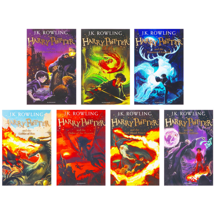 Harry Potter The Complete Collection by J.K. Rowling 7 Books Box Set - Ages 9+ - Paperback B2D DEALS Bloomsbury Publishing PLC