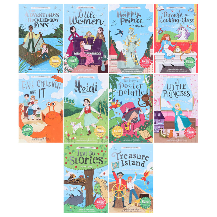The Children's Easy Classics (Volume 2) 10 Books Collection Box Set (Includes Free Audiobooks!) - Ages 7-9 - Paperback