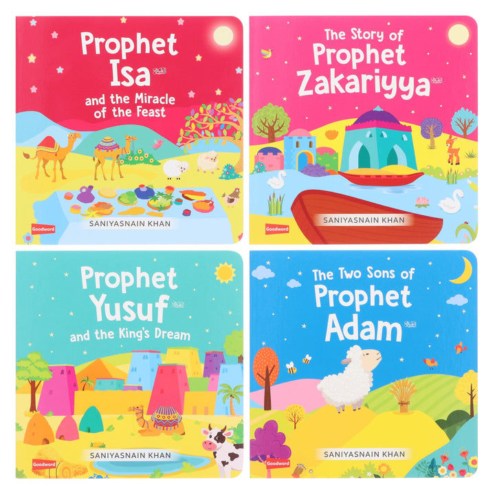 Quran Stories Little Library (Vol. 3) By Saniyasnain Khan 4 Books Collection Box Set - Ages 0-5 - Board Book