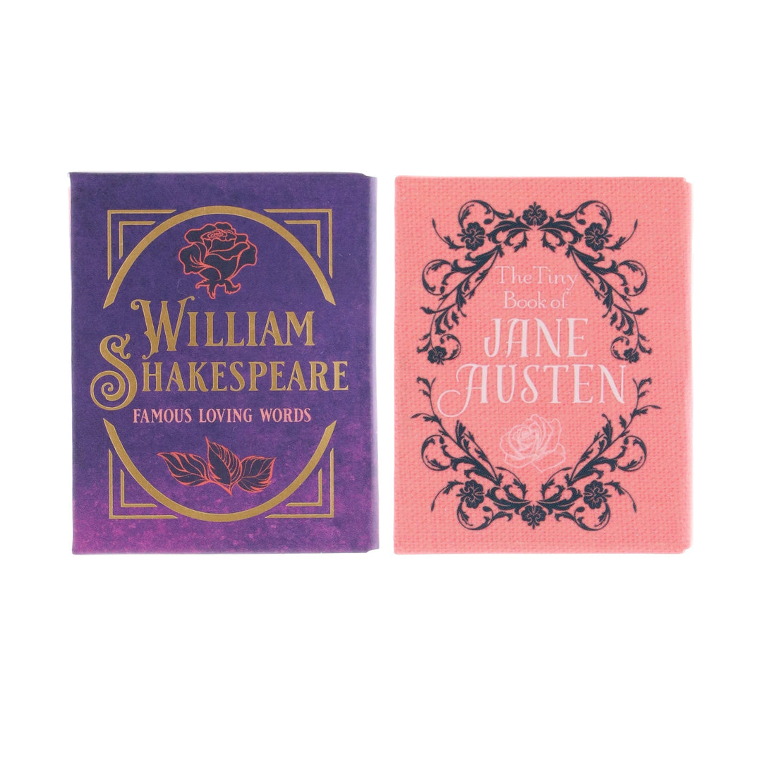 The Tiny Books of Jane Austen & William Shakespeare: Famous Loving Words by Darcy Reed 2 Books Set - Fiction - Hardback