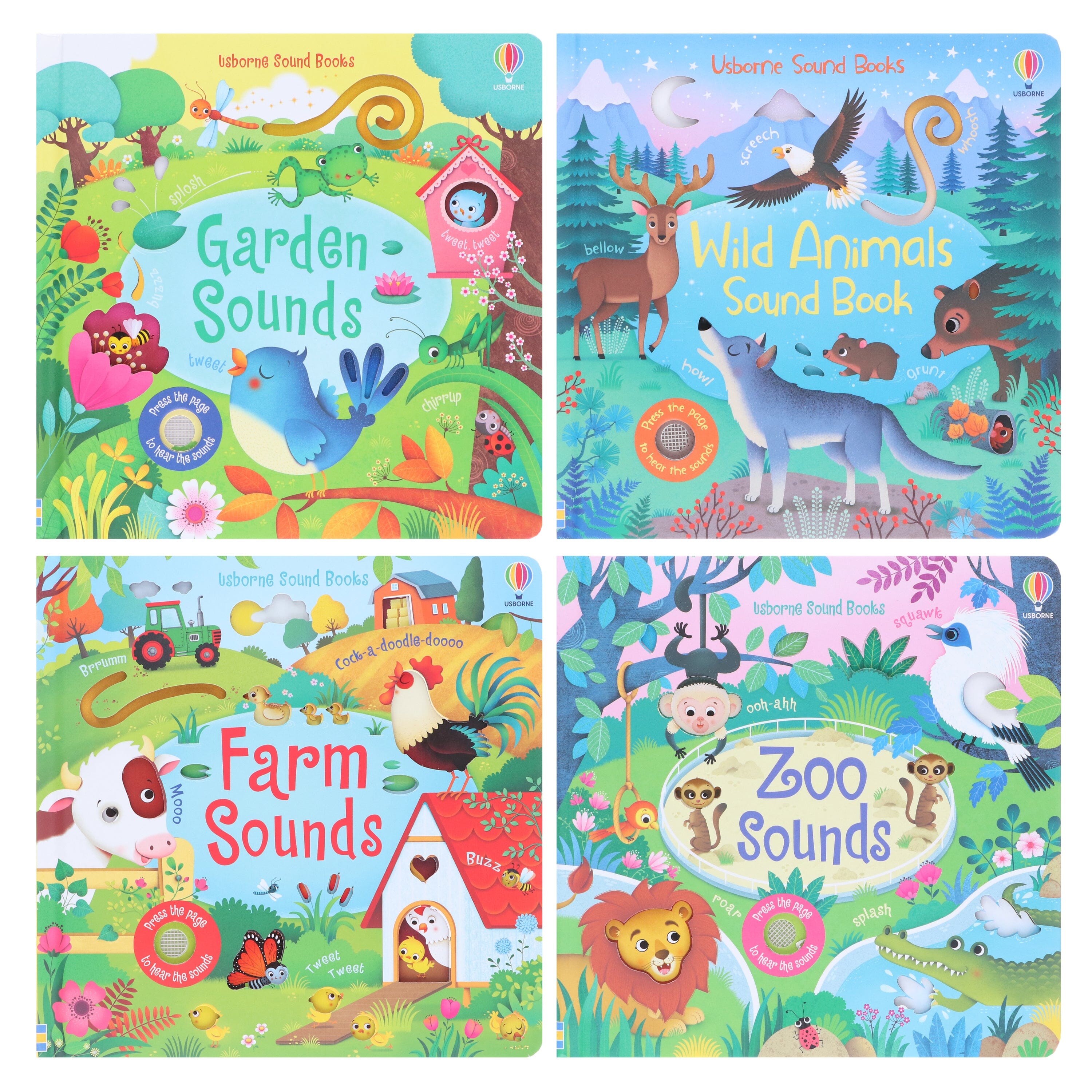 Usborne Sound Books By Sam Taplin 4 Books Collection Set (Series 2
