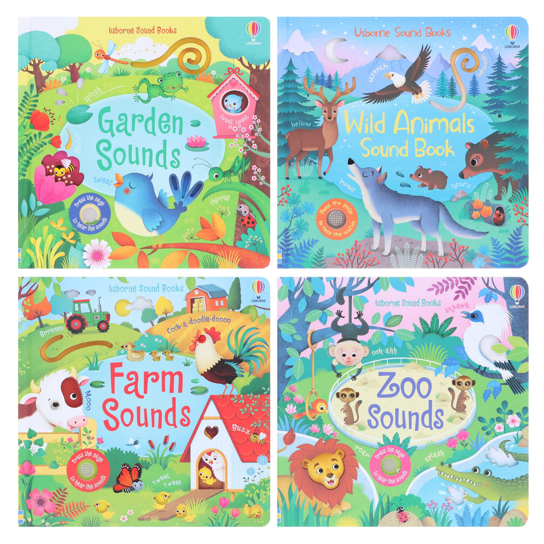 Usborne Sound Books By Sam Taplin 4 Books Collection Set (Series 2) - Ages 0-5 - Board Book
