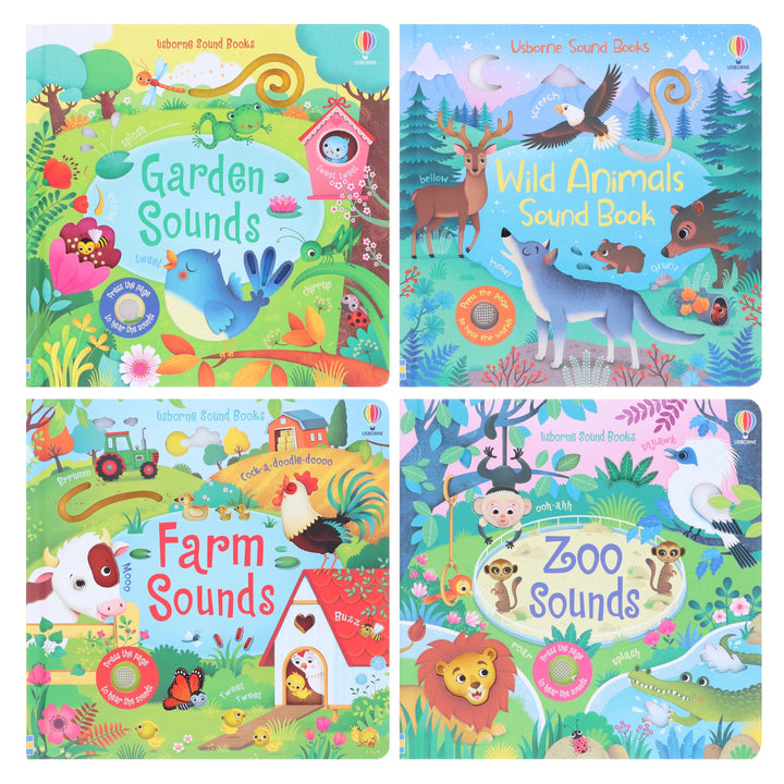 Usborne Sound Books By Sam Taplin 4 Books Collection Set (Series 2) - Ages 0-5 - Board Book