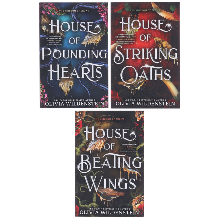The Kingdom of Crows: Forbidden Romantasy Adventure Series By Olivia Wildenstein 3 Books Sprayed Edges Collection Set - Fiction - Paperback