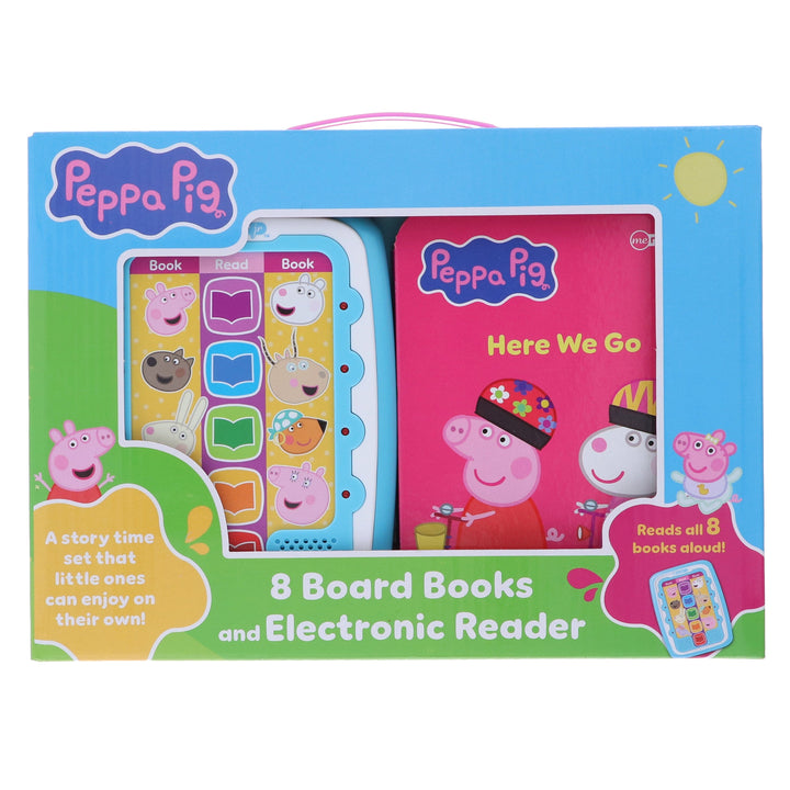Peppa Pig - Electronic Me Reader Jr and 8 Look and Find Sound Book Library - Ages 2+ - Board Book