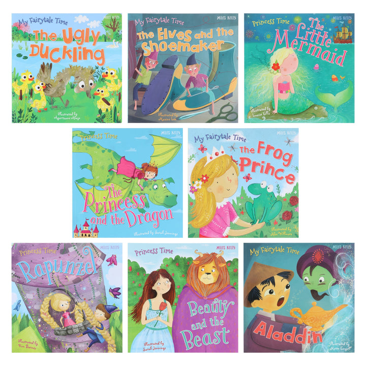 My Fairytale & Princess Time Children Collection Illustrated 8 Picture Books Set - Ages 3+ - Paperback