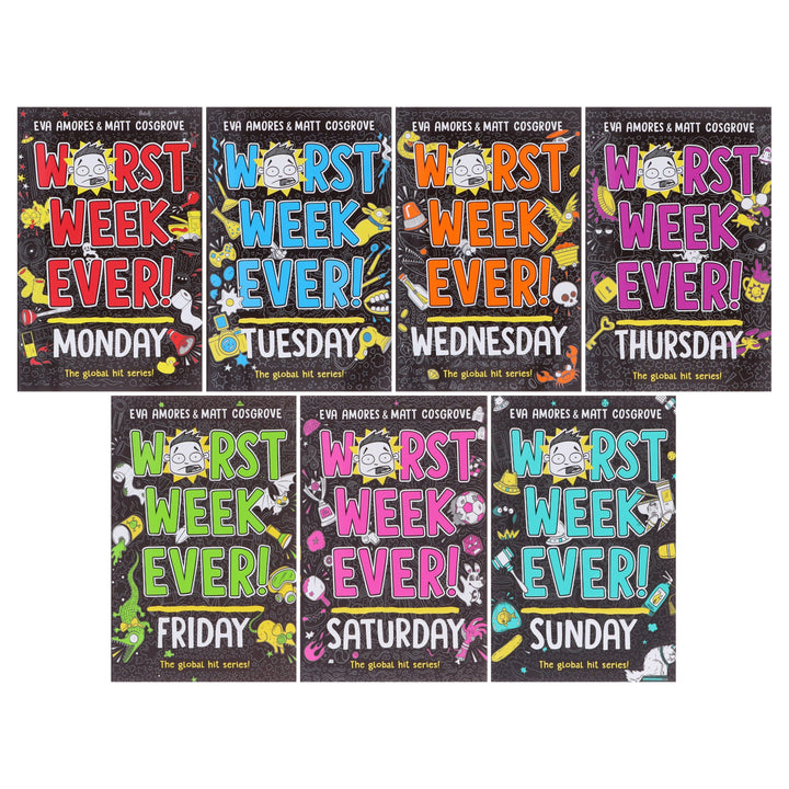 Worst Week Ever! Series By Eva Amores And Matt Cosgrove 7 Books Collection Set - Ages 8+ - Paperback