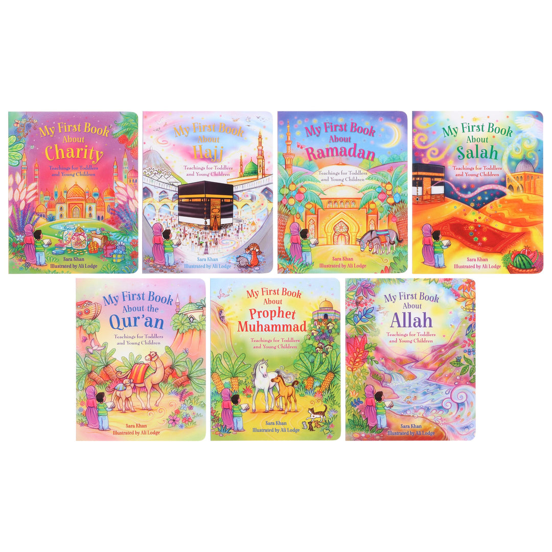 My First Book About Islam Series by Sara Khan: 7 Books Collection Box Set - Ages 2+ - Board Book